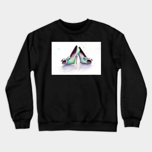 watercolor shoes Crewneck Sweatshirt